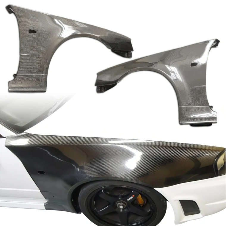 Carbon Fiber NISM Zt Fenders (front) > Nissan Skyline (R34) GTR 1999-2002 > 2dr Coupe - image 1