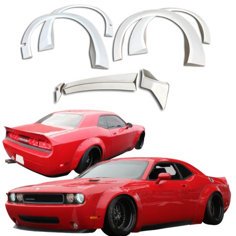 FRP LBPE Wide Body Kit 7pc > Dodge Challenger 2008-2018 - image 1