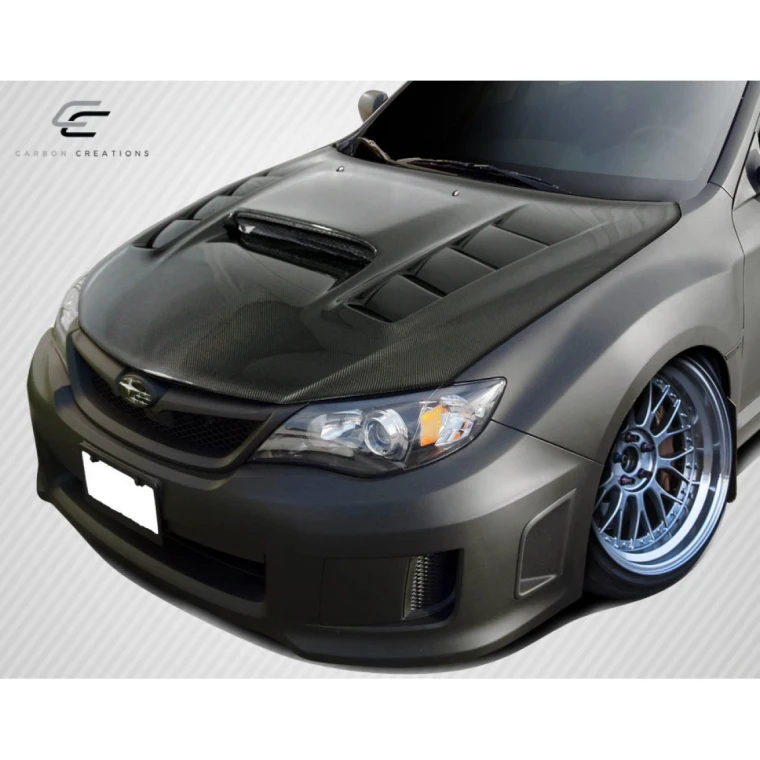2008-2011 Subaru Impreza 2008-2014 WRX STI DriTech VR-S Hood - 1 Piece - image 2