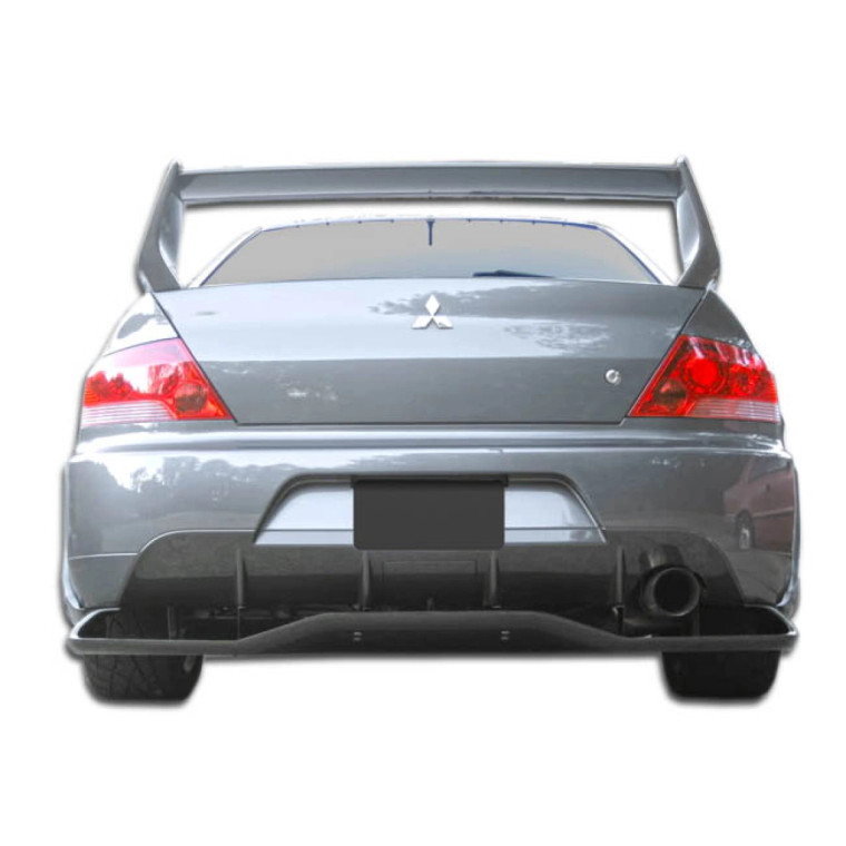 2003-2006 Mitsubishi Lancer Evolution 8 9 VT-X Wide Body Rear Lip Under Spoiler Air Dam with Rear Diffuser - 1 Piece - image 1
