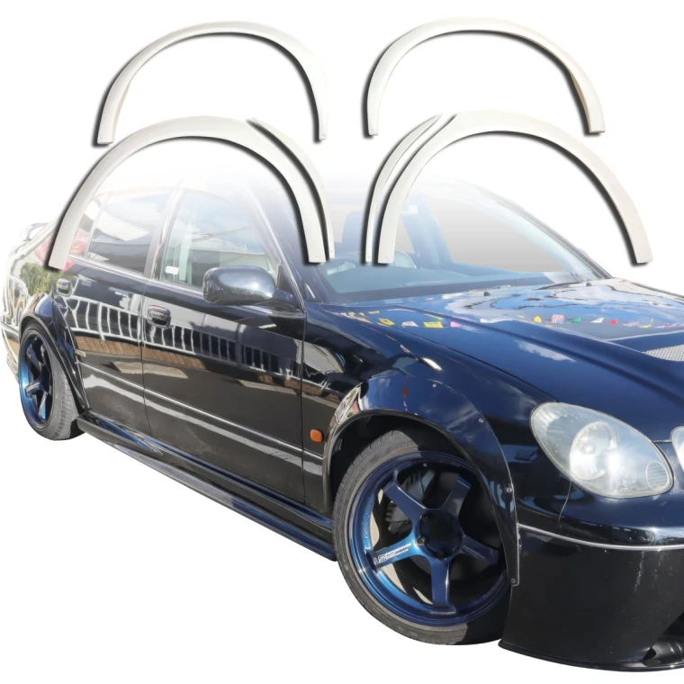 FRP NST Wide Body 90mm Fender Flare Set 6pc > Lexus GS300 1998-2005 - image 1