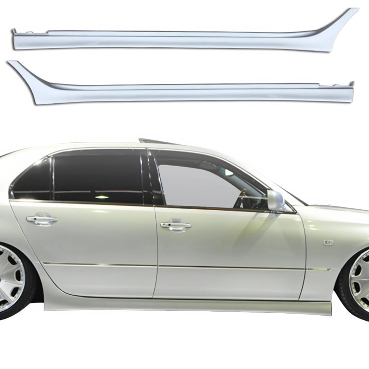 ModeloDrive FRP ARTI Side Skirts (short wheelbase) > Lexus LS430 (UCF31) 2004-2006 - image 1