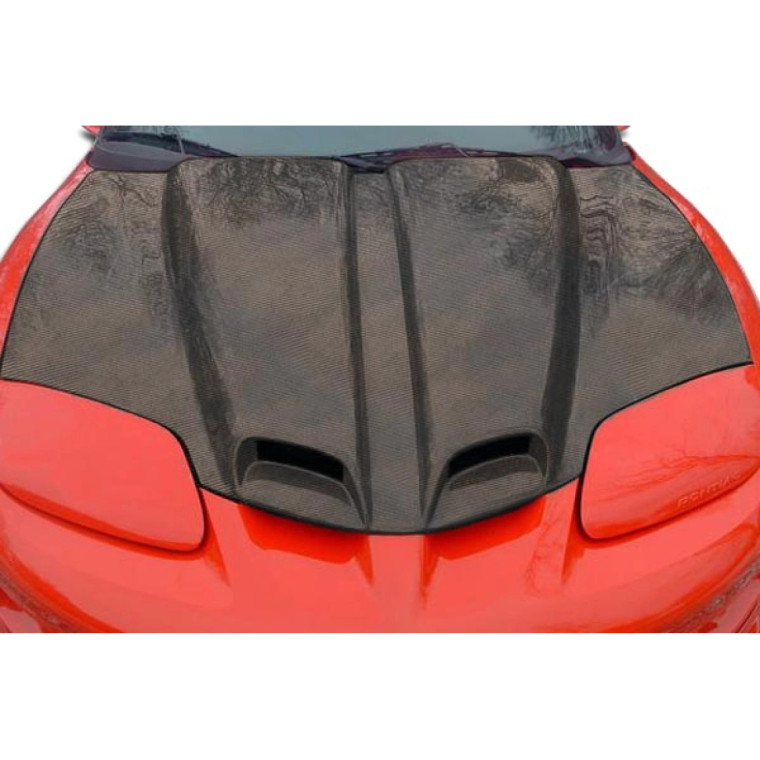 1998-2002 Pontiac Firebird Carbon Creations WS-6 Hood - 1 Piece - image 1