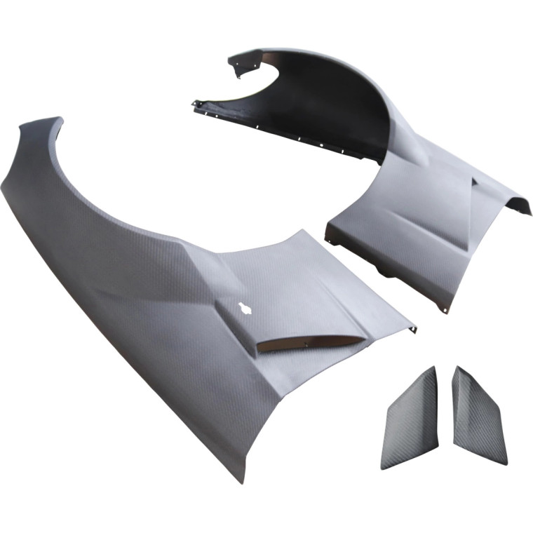 Carbon Fiber GT3-XL Wide Body Fenders (front) 4pc > Chevrolet Corvette (C6) 2005-2013 - image 1