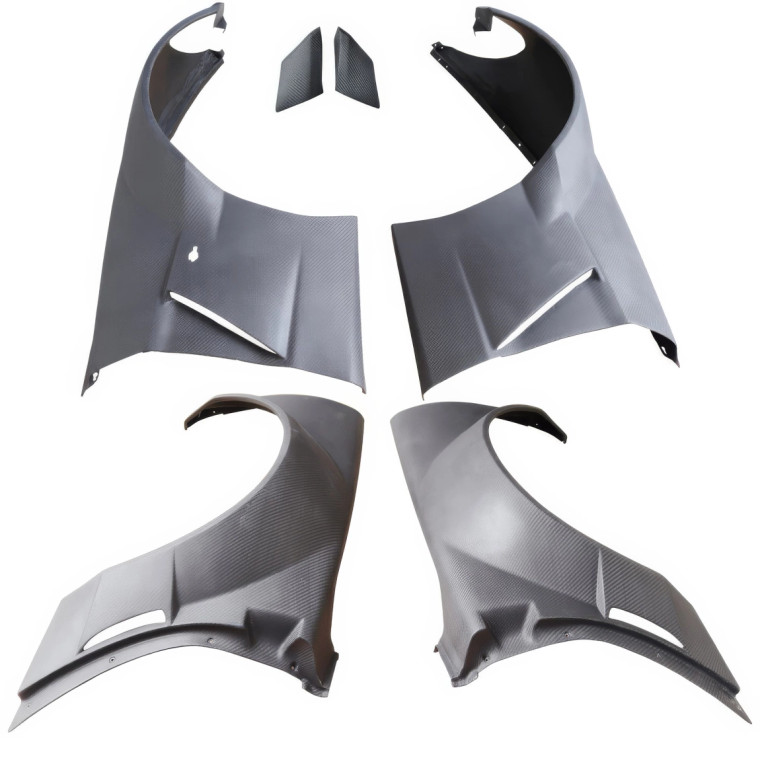 ModeloDrive Carbon Fiber GT3-XL Wide Body Fender Set 6pc > Chevrolet Corvette (C6) 2005-2013 - image 1