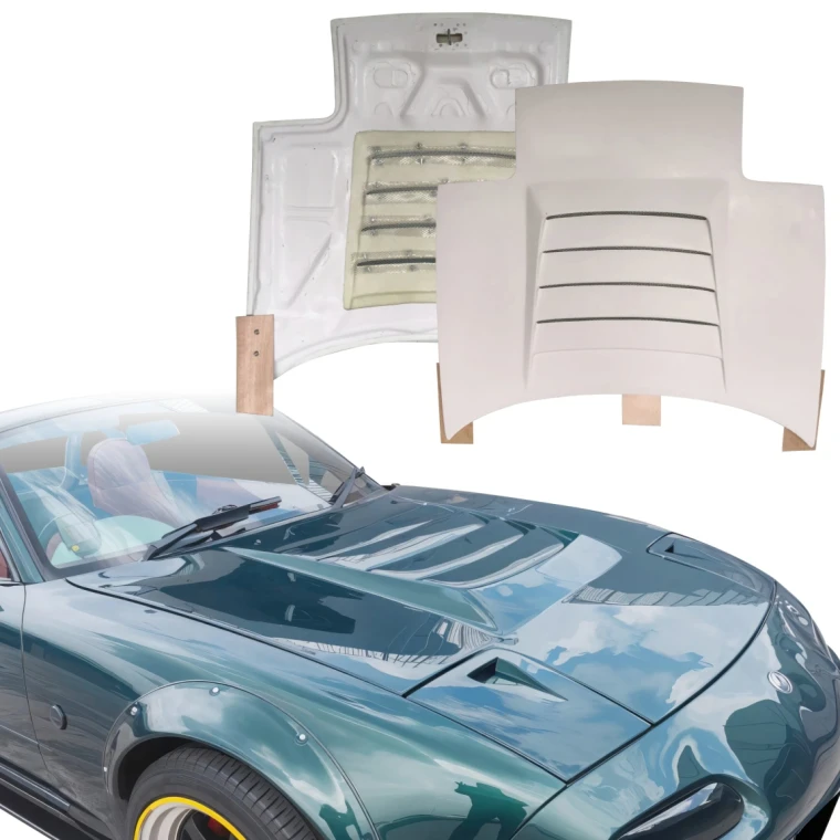 FRP NISM N1 Hood > Mazda Miata (NA) 1990-1997 - image 1