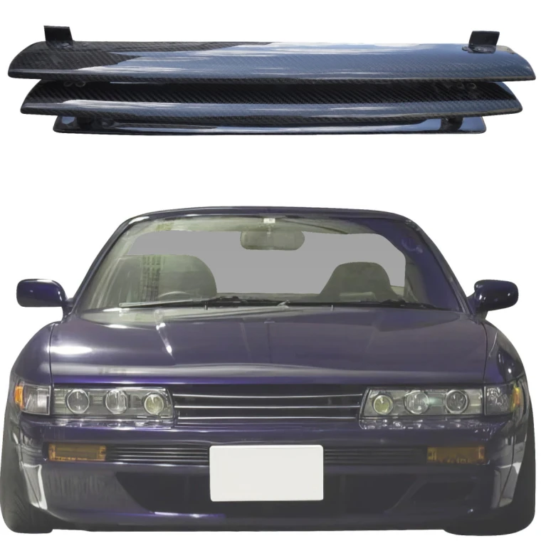 Carbon Fiber GTR Style Grille > Nissan Silvia (S13) 1989-1994 - image 1