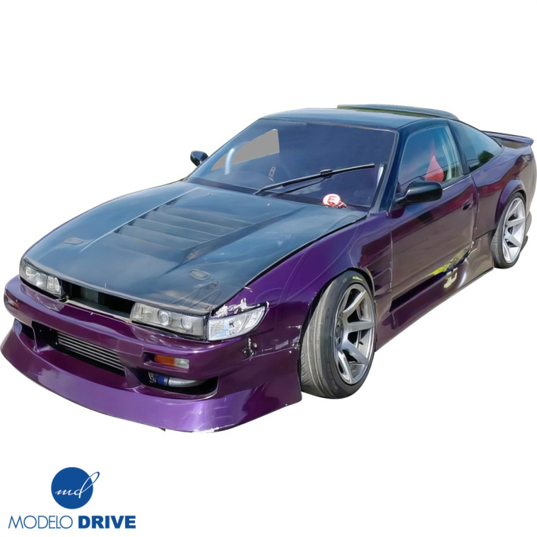 ModeloDrive Carbon Fiber NISM N1 Hood > Nissan Silvia (S13) 1989-1994 - image 1