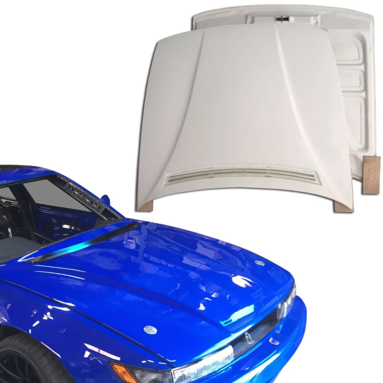 FRP ORI v2 Hood > Nissan Silvia (S13) 1989-1994 - image 1