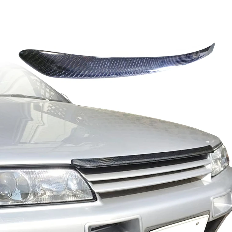 Carbon Fiber OER GTR Hood Brow Accent > Nissan Skyline (R32) 1990-1994 - image 1