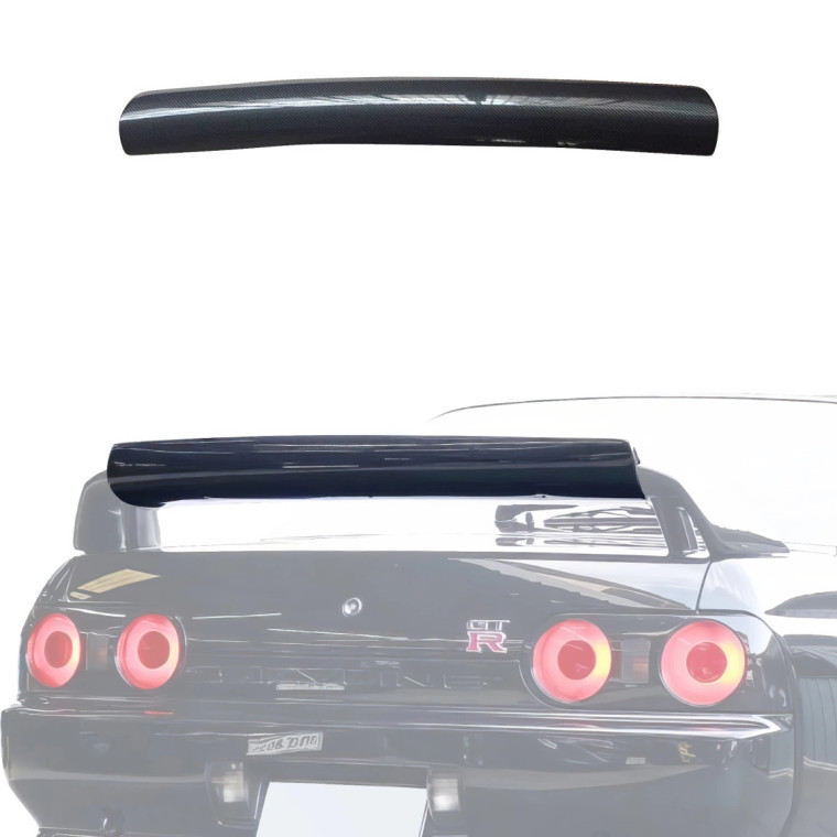 ModeloDrive Carbon Fiber RDAN Trunk Spoiler Wing Gurney Flap > Nissan Skyline (R32) 1990-1994 - image 1