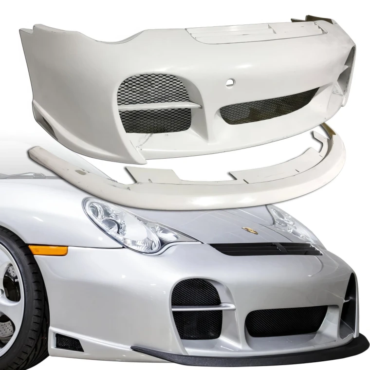 FRP TART GT Front Bumper w Lip Grille > Porsche 911 (996) 2002-2004 - image 1