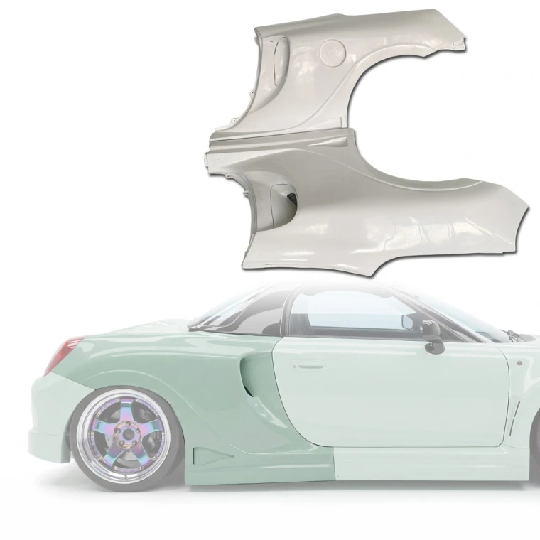 FRP APBR Wide Body 45mm Fenders (rear) > Toyota MRS MR2 Spyder 2000-2005 - image 1