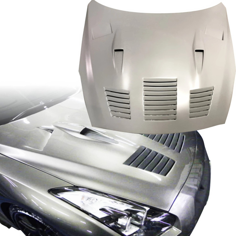 FRP GT Louvered Type-2 Hood > Nissan GTR R35 2009-2017 - image 1