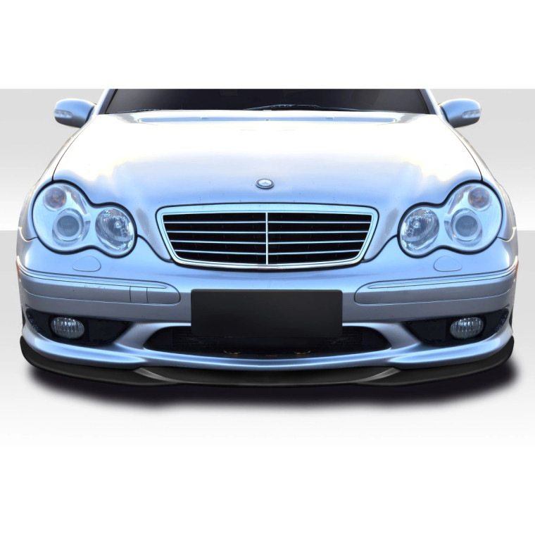 2001-2007 Mercedes C Class W203 L-Sport Front Lip Spoiler - 1 Piece ( For AMG Bumper only) - image 1