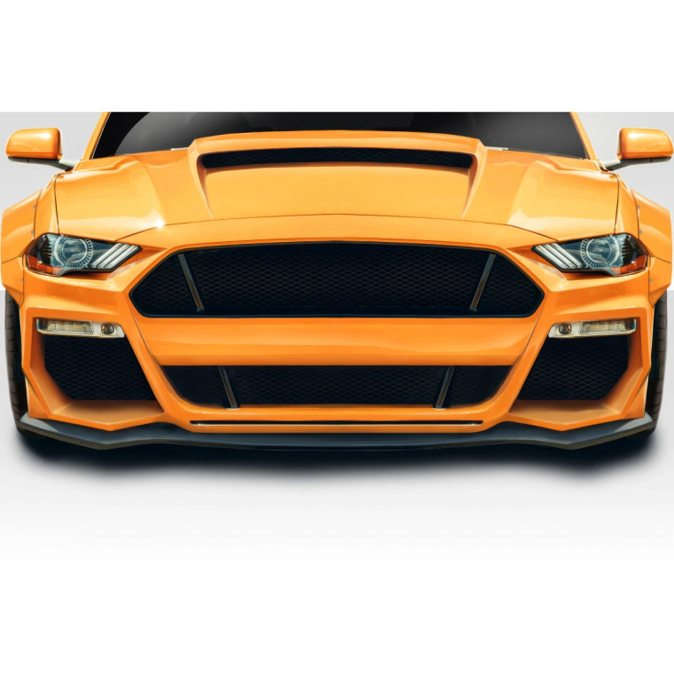2018-2023 Ford Mustang Grid Front Lip Under Spoiler - 1 Piece (S) - image 1