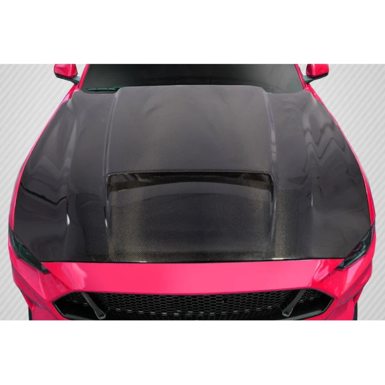 2018-2023 Ford Mustang CVX Carbon Fiber Hood - image 1