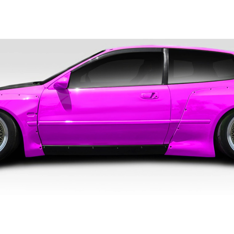 1992-1995 Honda Civic HB TKO RBS Wide Body Side Skirts Rocker Panels - 2 Piece - image 1