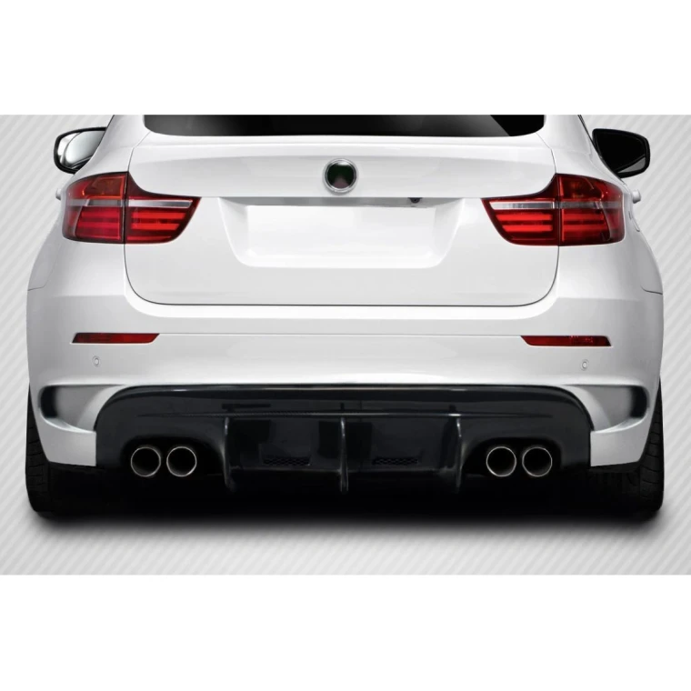 2008-2014 BMW X6M AK-M Carbon Fiber Rear Lip - image 1