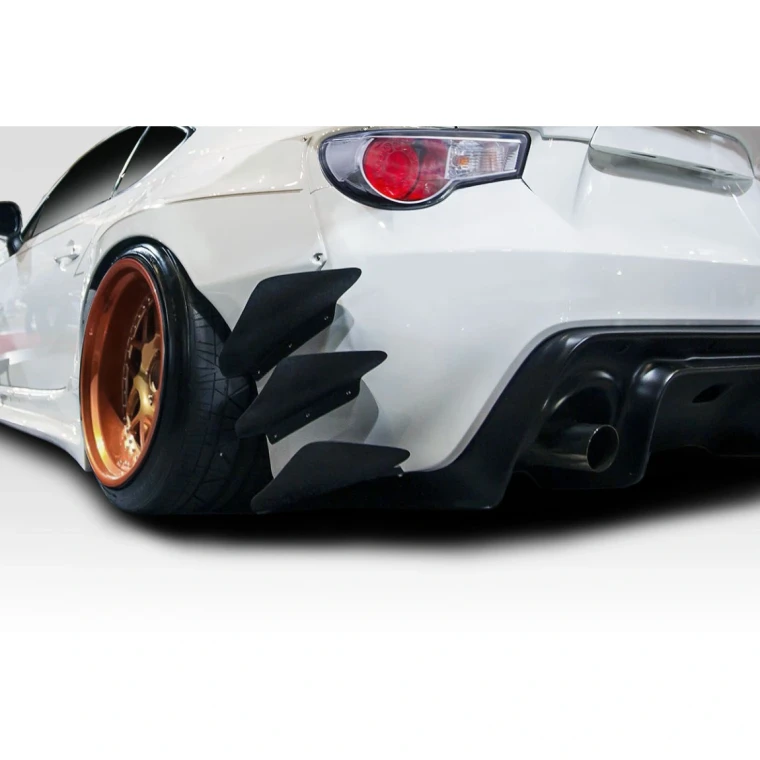 2013-2020 Scion FR-S Toyota 86 Subaru BRZ GT500 V3 Rear Bumper Canards - 6 Piece - image 1