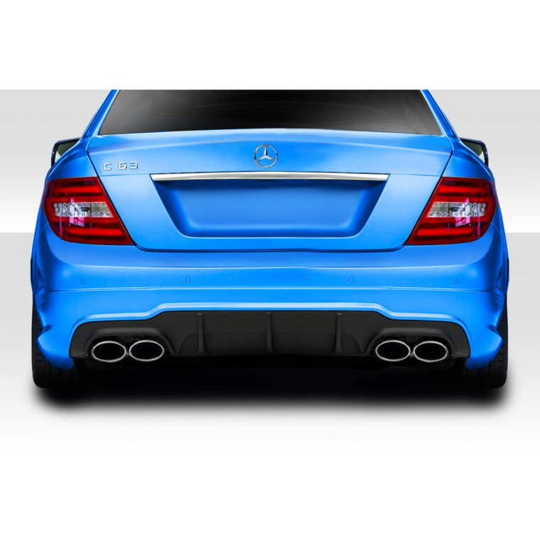 2012-2014 Mercedes C Class / C63 W204 C63 Look Rear Diffuser - 1 Piece ( For AMG Bumper only) (S) - image 1
