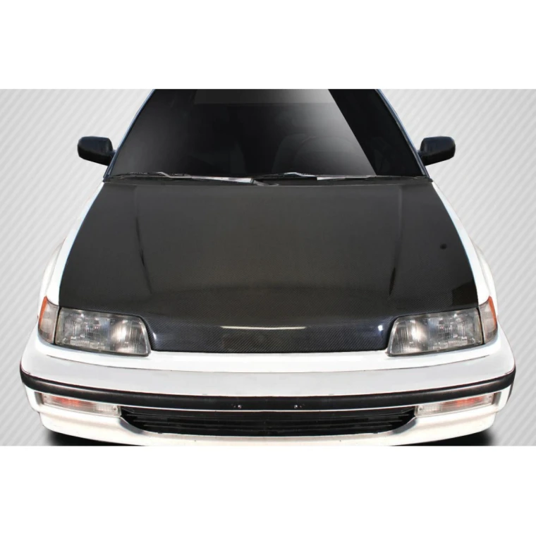 1988-1991 Honda Civic SiR Look Carbon Fiber Hood - image 1