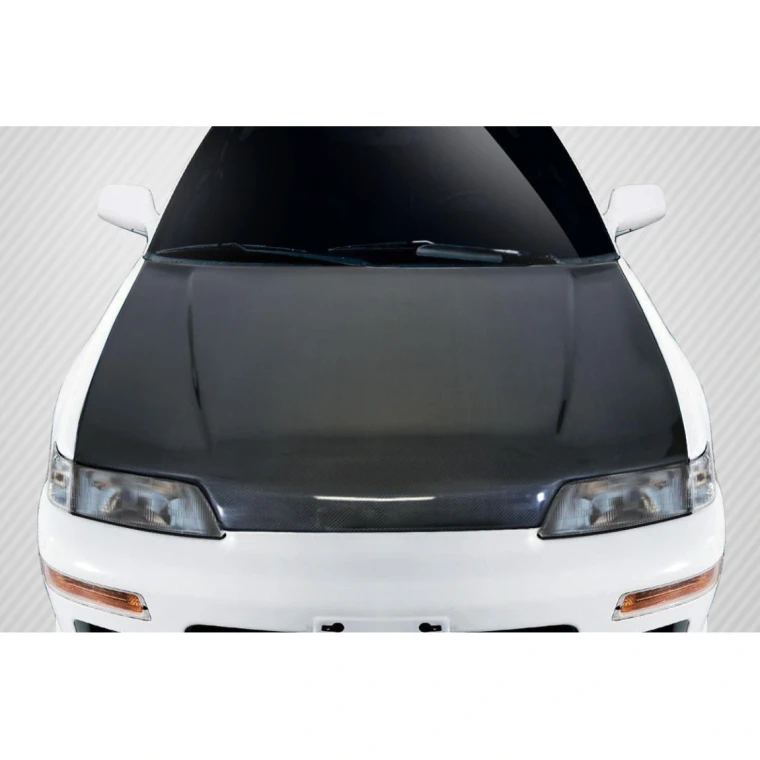 1988-1991 Honda Civic JDM OEM Look Carbon Fiber Hood - image 1
