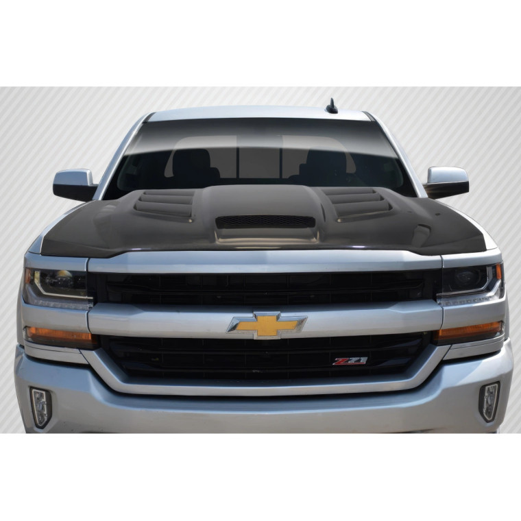 2016-2018 Chevrolet Silverado Viper Look Hood - 1 Piece - image 1