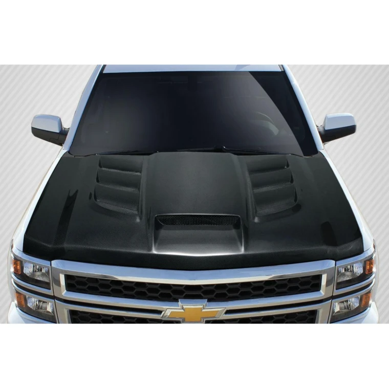 2014-2015 Chevrolet Silverado Viper Carbon Fiber Hood - image 1