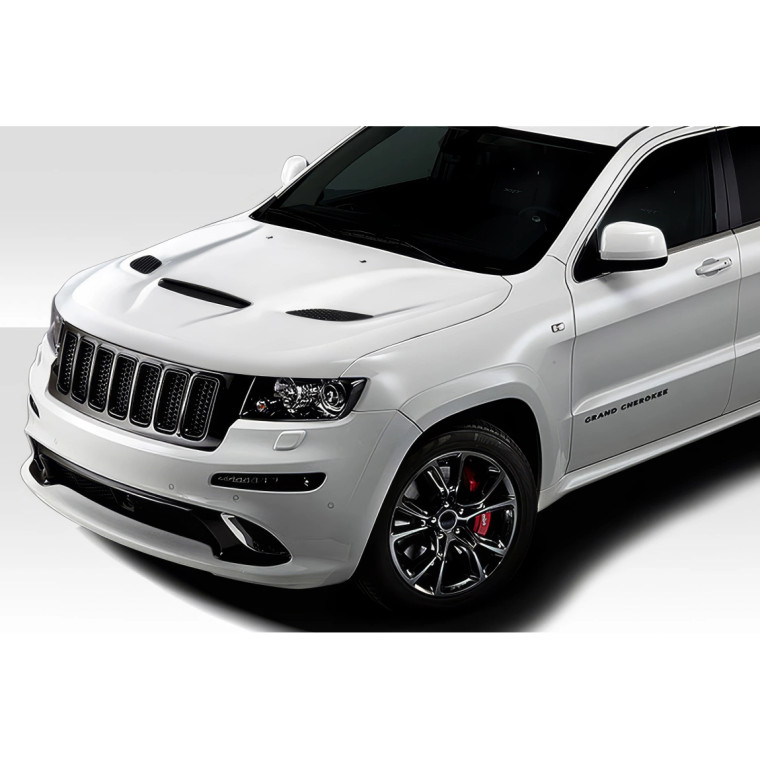 2011-2022 Jeep Grand Cherokee Duraflex Hellcat Look Hood - 1 Piece - image 1