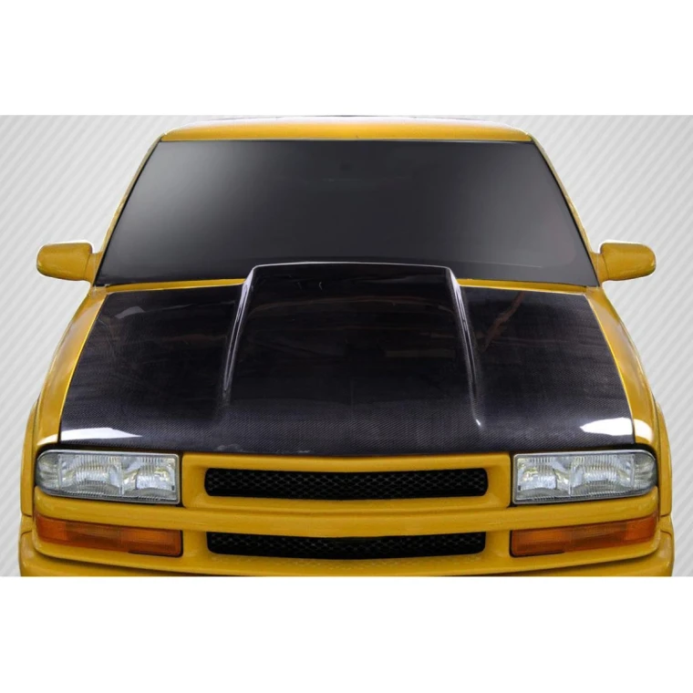 1994-2004 Chevrolet S-10 Cowl Carbon Fiber Hood - image 1