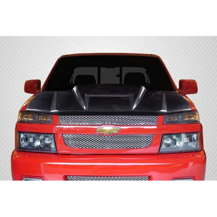 2004-2012 Chevrolet Colorado Ram Air Carbon Fiber Hood - image 1