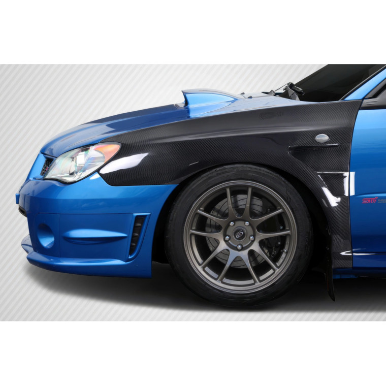 2006-2007 Subaru Impreza WRX STI 4DR Carbon Creations C Speed 20mm Front Fenders - 2 Piece - image 1