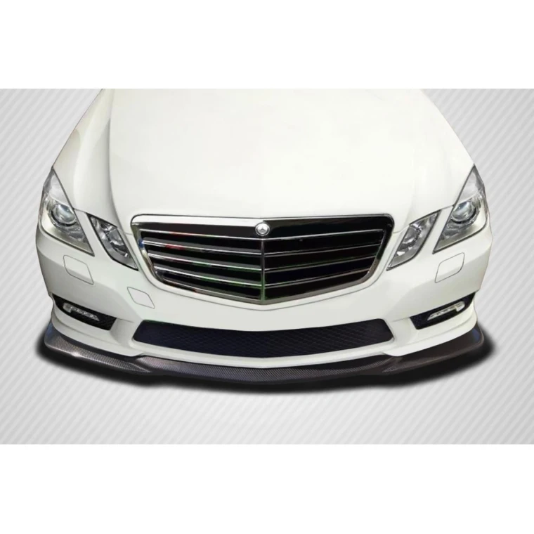 2010-2013 Mercedes E Class L Sport Carbon Fiber Front Lip - image 1