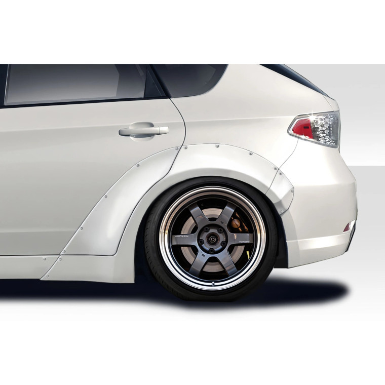 2008-2011 Subaru Impreza 2008-2010 Impreza WRX 4DR 5DR MSR Rear Fender Flares - 6 Piece - image 1