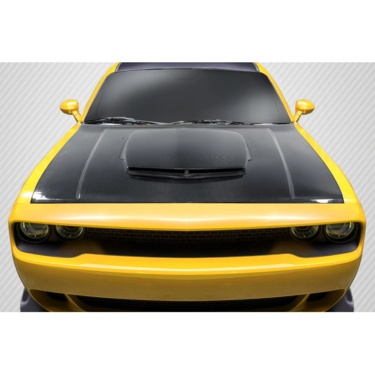 2008-2023 Dodge Challenger Carbon Creations TA Look Hood - 1 Piece - image 1