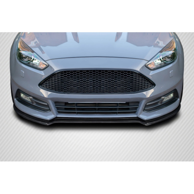 2015-2018 Ford Focus ST Carbon Creations Max Front Lip Under Spoiler -1 Piece - image 1