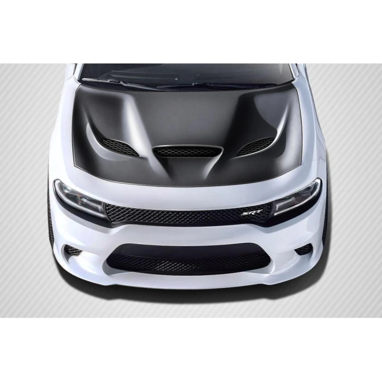 2015-2023 Dodge Charger Hellcat Carbon Fiber Hood - image 1