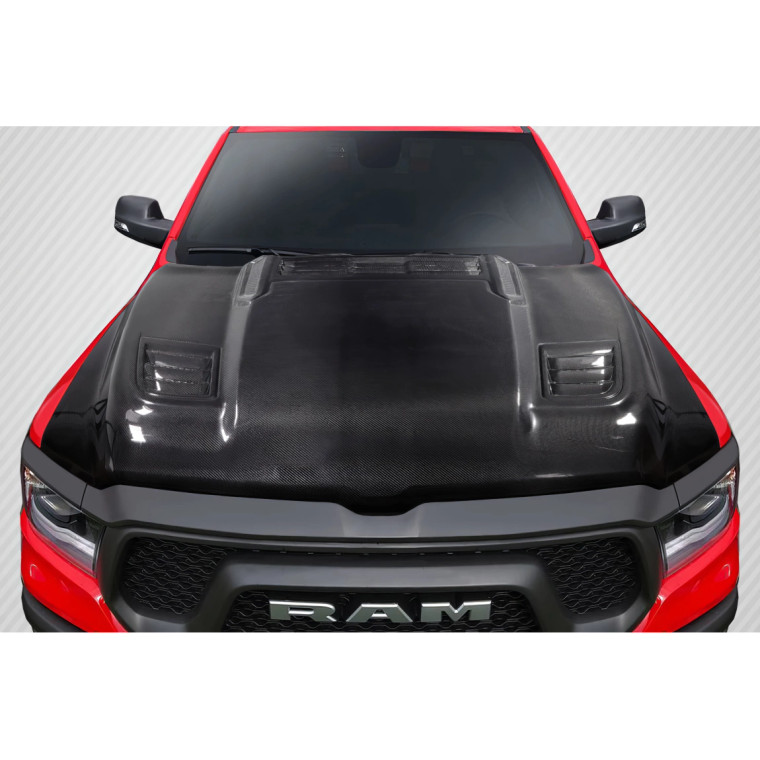2019-2025 Dodge Ram Rebel Look Hood - 1 Piece - image 1
