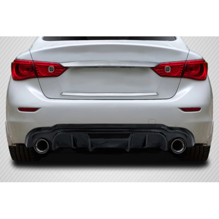 2014-2017 Infiniti Q50 Lightspeed Rear Diffuser - 1 Piece (S) - image 1