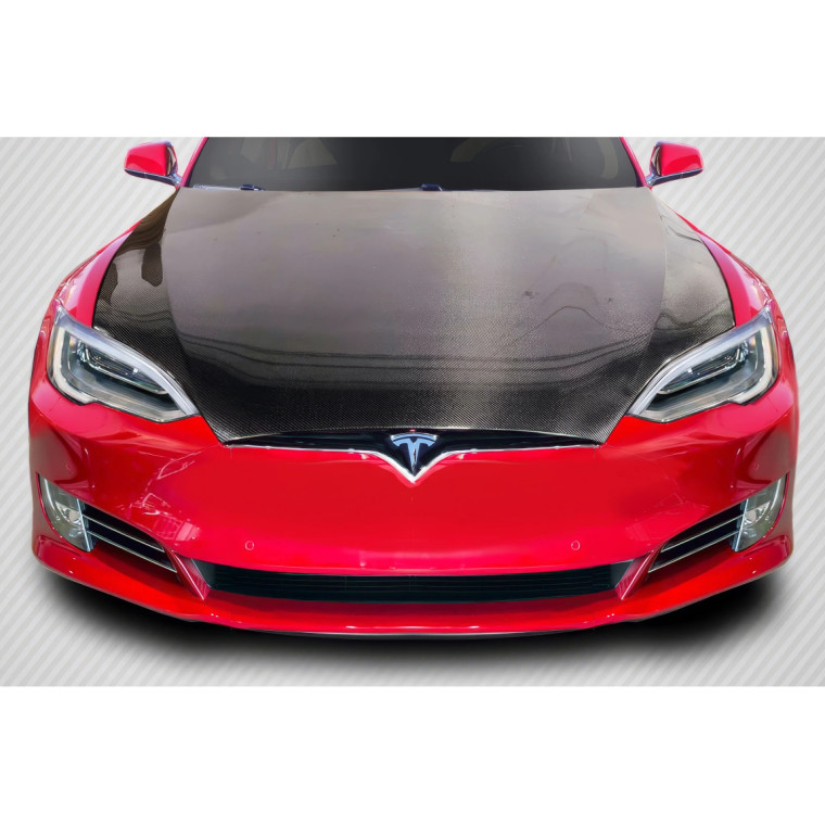 2016.5-2021.5 Tesla Model S Carbon Creations DriTech OEM Look Hood - 1 Piece - image 1