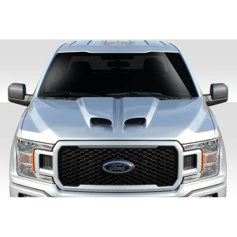 Universal Duraflex Feed Dual Ram Air Hood Scoop - 1 Piece - image 1