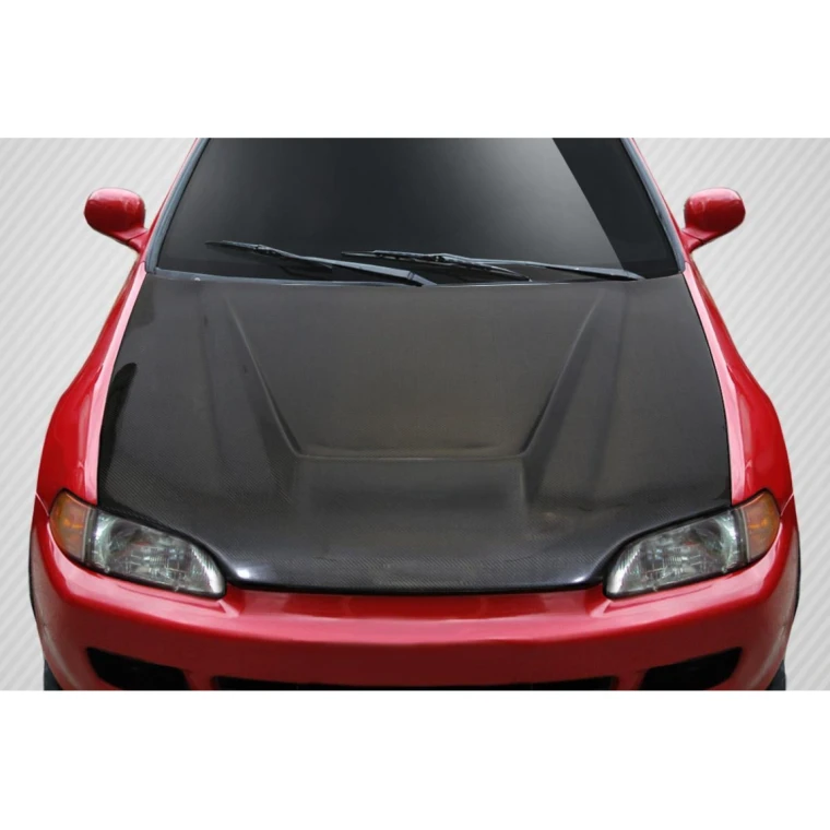 1992-1995 Honda Civic Vader Carbon Fiber Hood - image 1