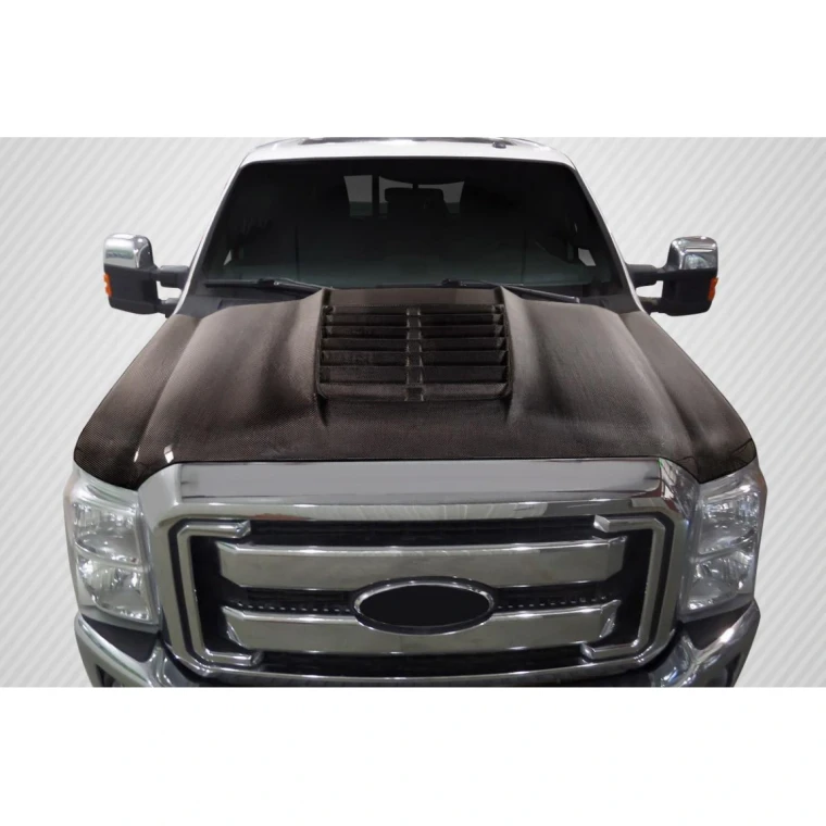 2011-2016 Ford Super Duty GT500 V2 Carbon Fiber Hood - image 1