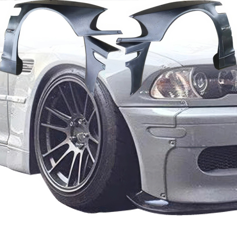 VSaero FRP TKYO Wide Body Fender Flares (front) 4pc 20mm > BMW 325Ci 330Ci (E46) 1999-2001 > 2dr Coupe - image 1