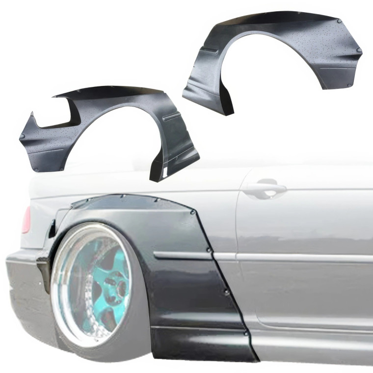 VSaero FRP TKYO Wide Body Fender Flares (rear) 60mm > BMW M3 (E46) 2002-2005 > 2dr Coupe - image 1