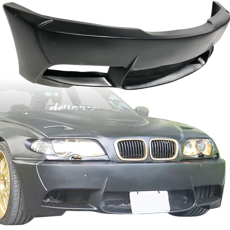 VSaero FRP TKYO V1 Wide Body Front Bumper > BMW 325i 330i (E46) 1999-2005 > 4dr Sedan - image 1