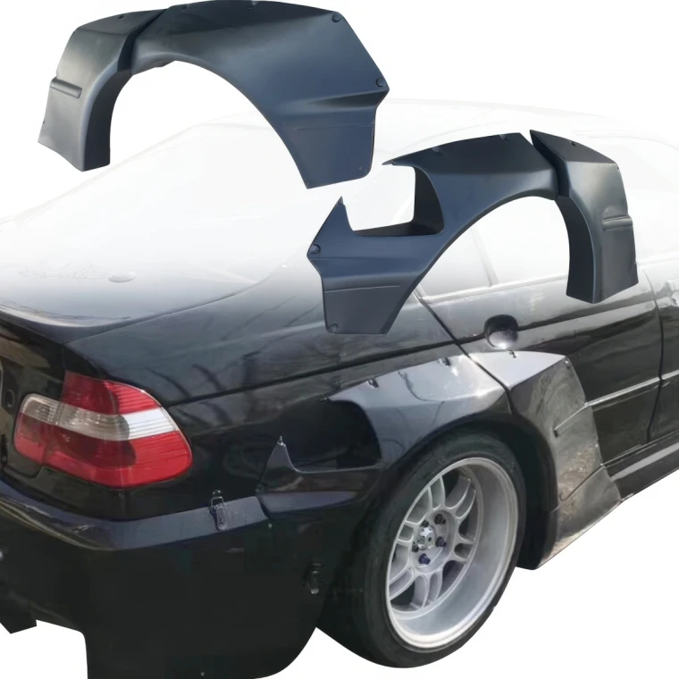 FRP TKYO V1 Wide Body Fender Flares (rear) > BMW 325i 330i (E46) 1999-2005 > 4dr Sedan - image 1