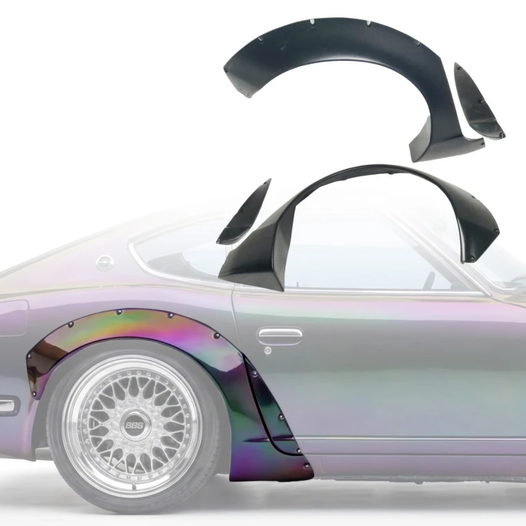 FRP TKYO Wide Body Fender Flares (rear) 4pc 100mm > Datsun 240Z (S30) 1970-1973 > 2 Seater - image 1