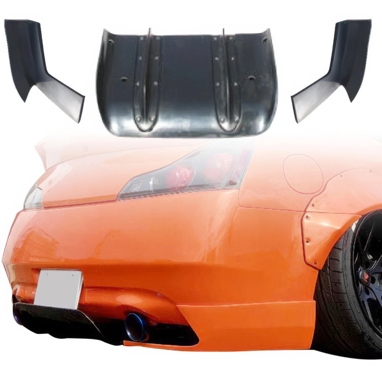 VSaero FRP LBPE Rear Diffuser 3pc > Infiniti G37 Coupe 2008-2015 > 2dr Coupe - image 1